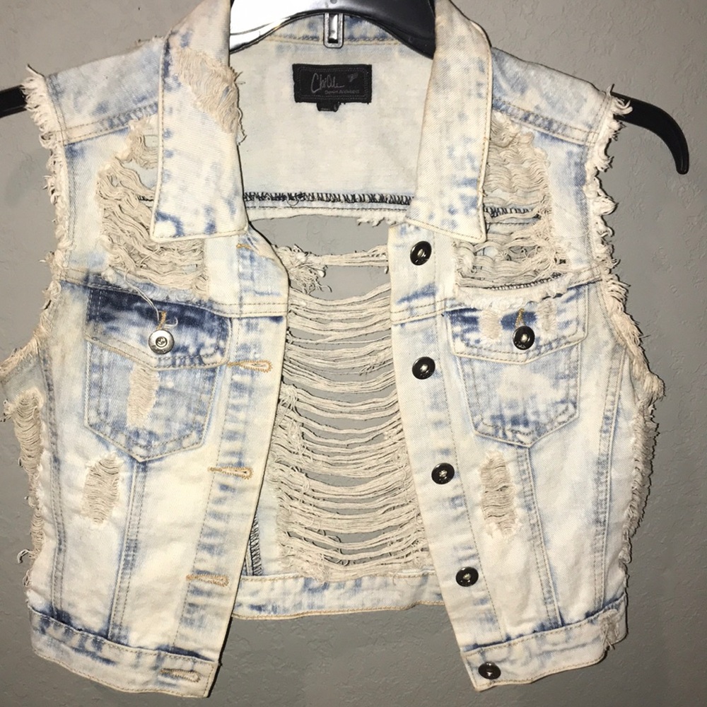 Distressed denim Jacket